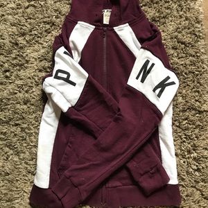 PINK zip up hoodie